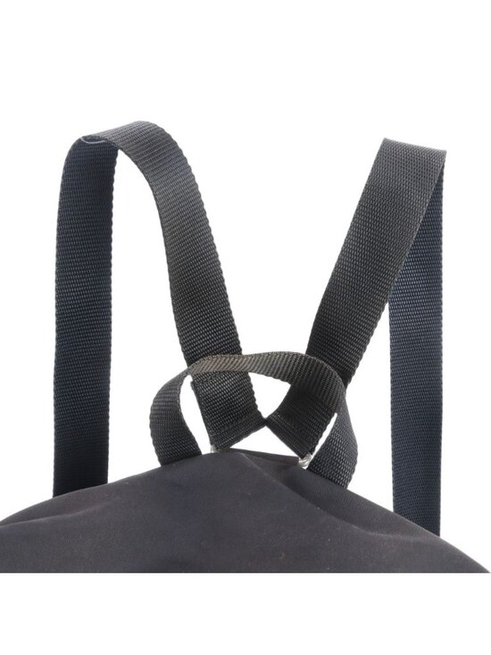Prada Tessuto Nylon Triangle Logo Leather Backpack Black main image 9